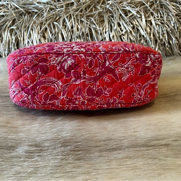 Vintage VERA BRADLEY Hope Toile 2006 Hobo Bag 1 Handle Zip Top Shoulder Pink Y2K - Picture 10 of 14